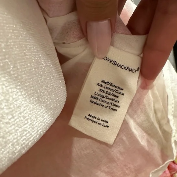 LoveShackFancy Safiya Ruffled Pink and Yellow Silk-blend Floral Mini Dress - Picture 8 of 8